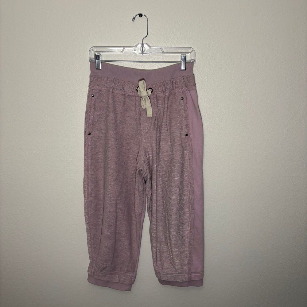 Free People Movement “Heartbeat” Parchment Pink Joggers Drawstring XS